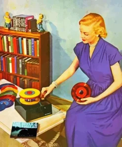 Vintage Lady Paint By Numbers