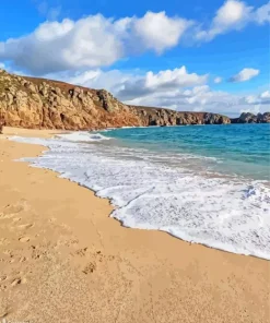 Porthcurno Beach Paint By Numbers