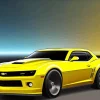 Yellow Camaro Paint By Numbers