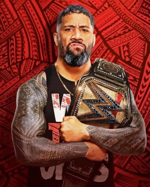 WWE Jey Uso Paint By Numbers