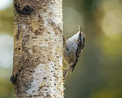 Short Toed Treecreeper Paint By Numbers