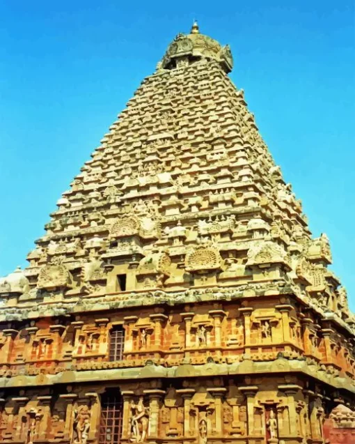 Brihadeeswara Temple Paint By Numbers