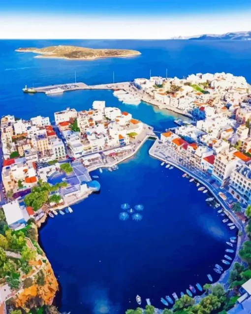 Agios Nikolaos Crete Paint By Numbers