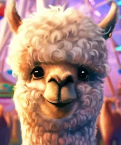 Alpaca Smiling Paint By Numbers