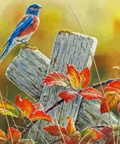 Blue Bird Paint By Numbers