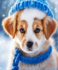 Dog With Hat Paint By Numbers