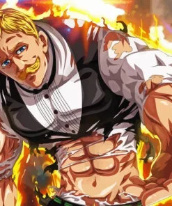 Escanor Anime Character Paint By Numbers