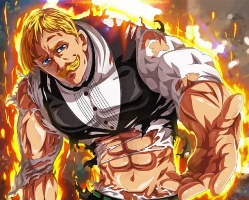 Escanor Anime Character Paint By Numbers