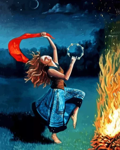Fire Dancer Paint By Numbers