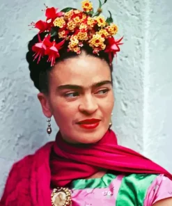 Frida With Flowers Paint By Numbers