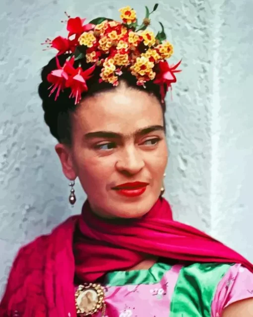 Frida With Flowers Paint By Numbers