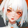 Girl White Hair Paint By Numbers
