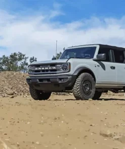 Grey Ford Bronco Paint By Numbers
