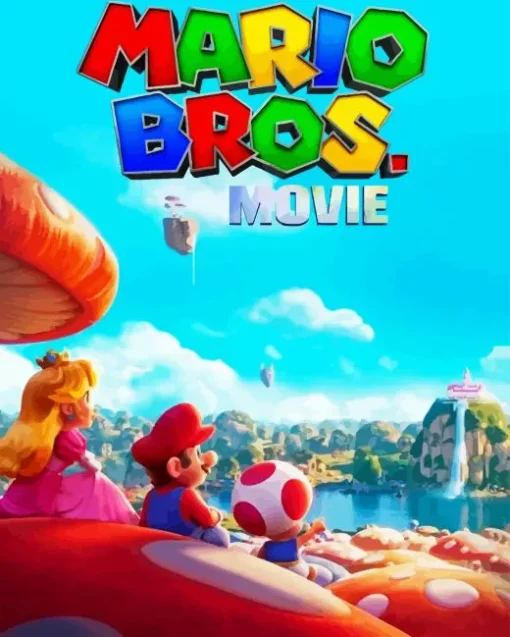 Mario Poster Paint By Numbers