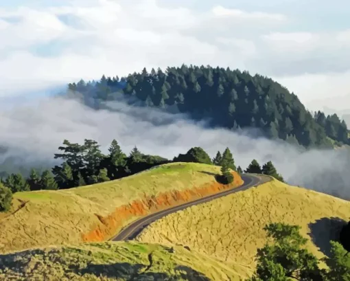Mt Tamalpais Paint By Numbers