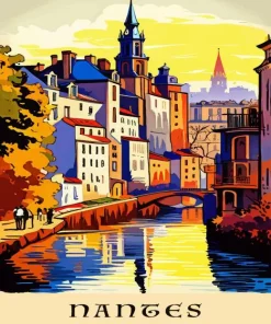 Nantes France Poster Paint By Numbers