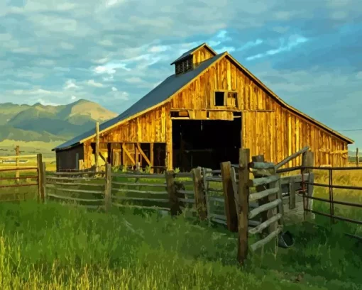 Old Barn Paint By Numbers