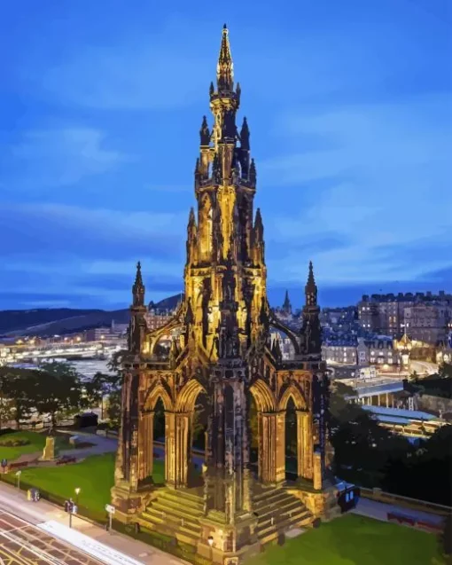 Scott Monument Paint By Numbers
