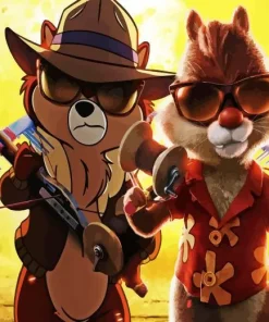 Chip And Dale Paint By Numbers