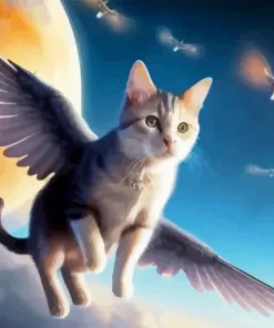 Flying Cat Paint By Numbers