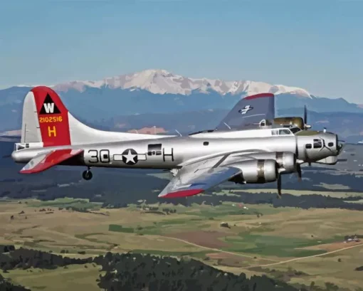 B17 Aluminum Overcast Paint By Numbers