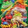 Pile Up Frogs Paint By Numbers