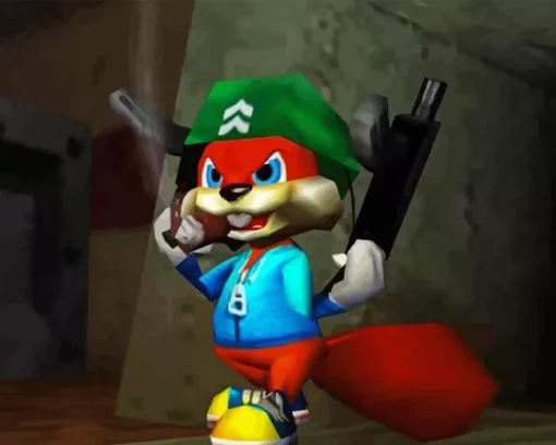Conkers Bad Fur Day Paint By Numbers
