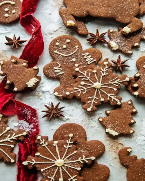 Sweet Gingerbread Paint By Numbers