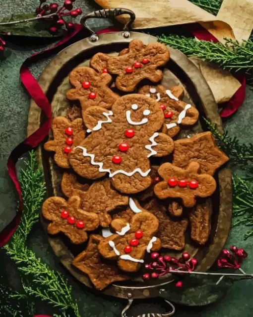 Tasty Gingerbread Paint By Numbers
