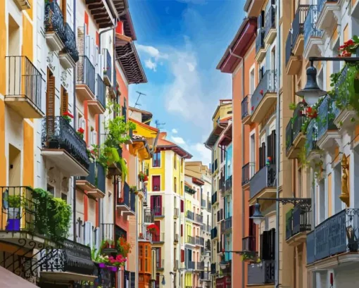 Pamplona City Paint By Numbers