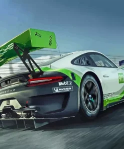Porsche Racing Car Paint By Numbers