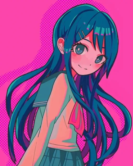 Cute Sayaka Maizono Paint By Numbers