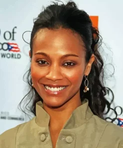 Famous Zoe Saldana Paint By Numbers