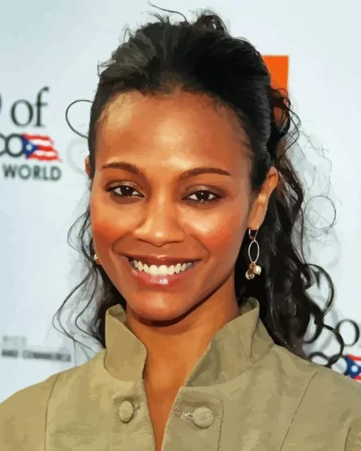 Famous Zoe Saldana Paint By Numbers