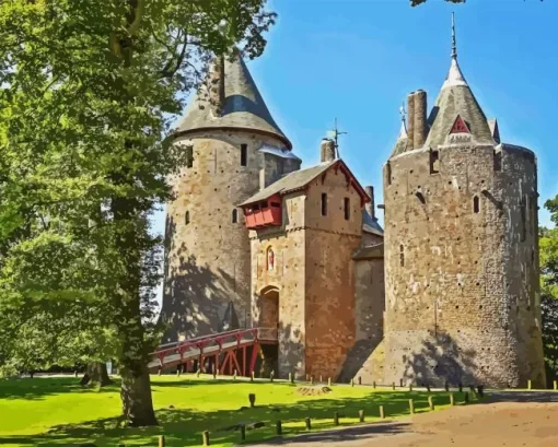 Epic Castell Coch Paint By Numbers