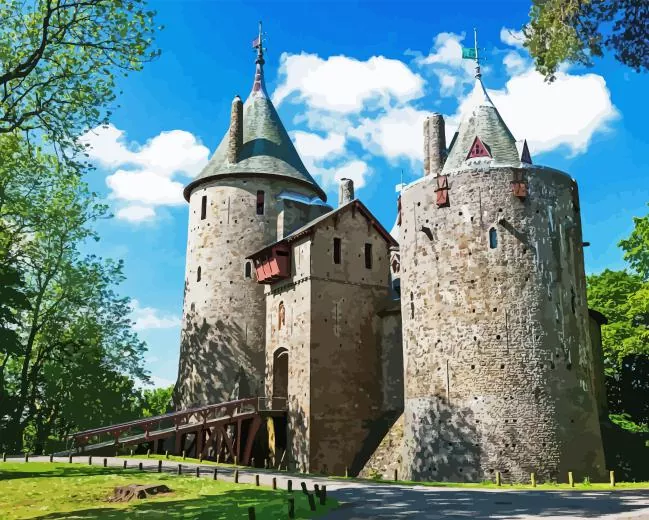 Castell Coch Paint By Numbers