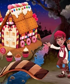 Hansel And Gretel House Paint By Numbers