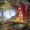 House In The Forest Paint By Numbers
