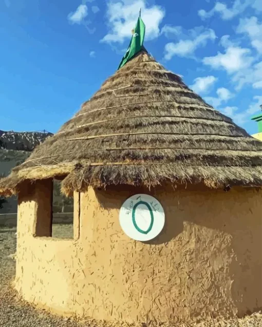 Hut In Desert Paint By Numbers