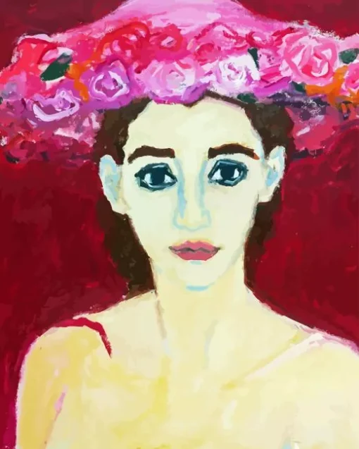 Lady In A Pink Hat Paint By Numbers