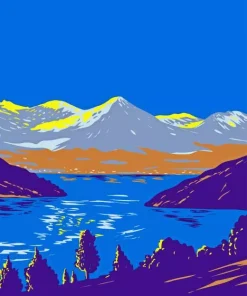 Lake In Alps Paint By Numbers