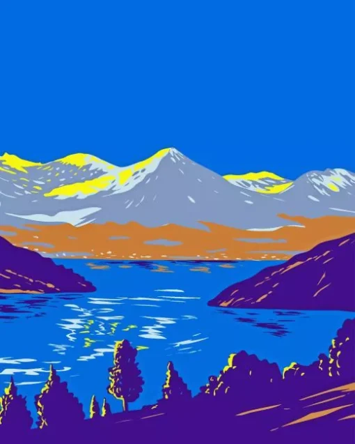 Lake In Alps Paint By Numbers
