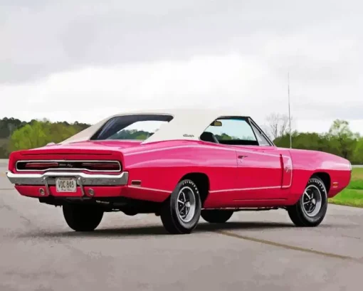 Pink Charger Rt Paint By Numbers