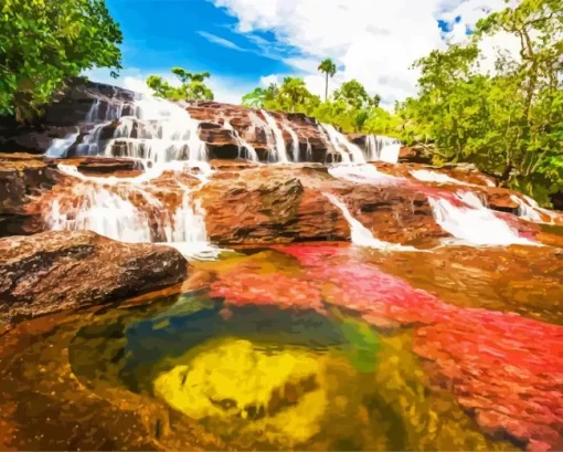 Cano Cristales River Paint By Numbers