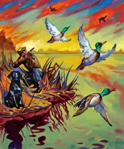 Duck Hunting Paint By Numbers