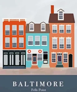 Fells Point Baltimore Paint By Numbers