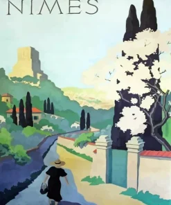 France Nimes Poster Paint By Numbers