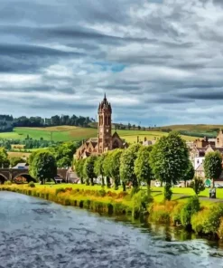 Peebles Scottish Borders Paint By Numbers