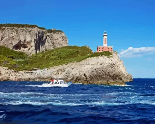 Punta Carena Lighthouse Paint By Numbers