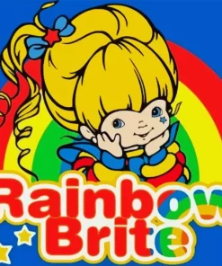 Rainbow Bright Poster Paint By Numbers